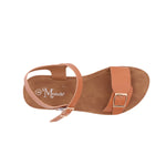 Sandalias flat Sulenmir camel para Mujer